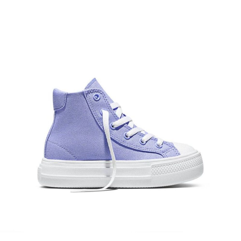 Converse Kids' Platform High Top Sneakers - Blue 4
